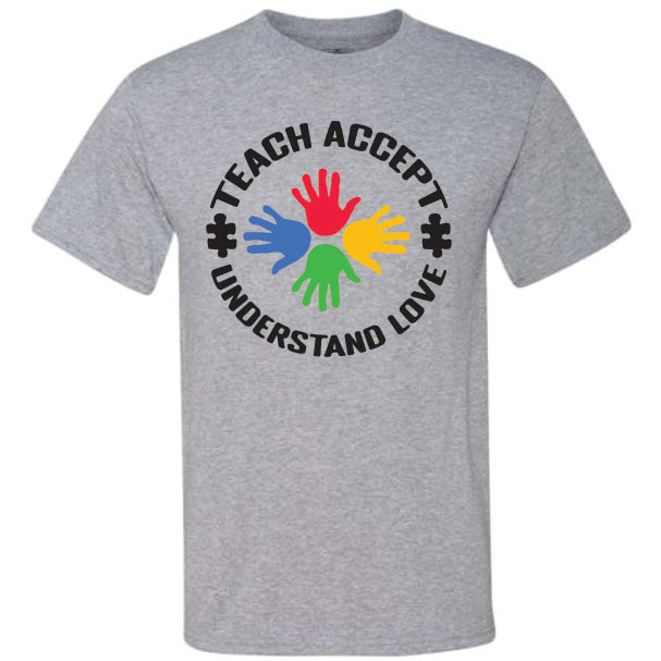 Teach Accept Understand Love Black (CCS DTF Transfer Only)