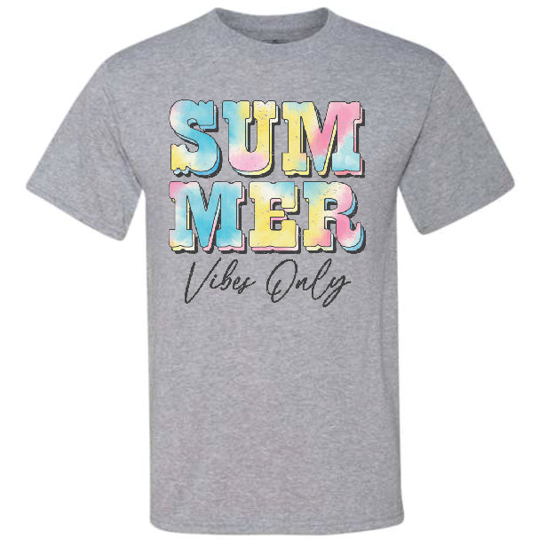 Tie Dye Summer Vibes Only (CCS DTF Transfer Only)