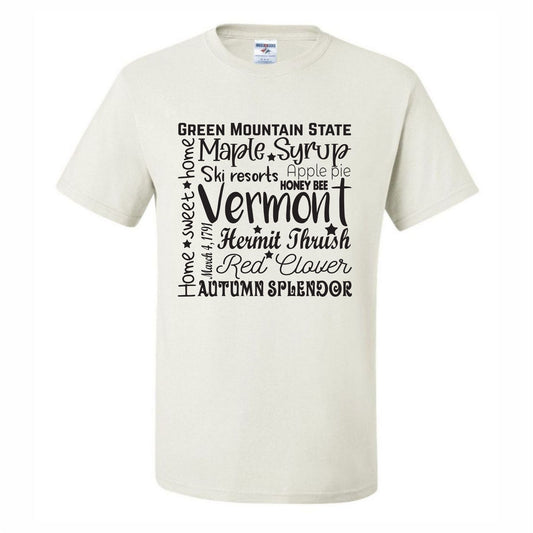Vermont Wordart  (CCS DTF Transfer Only)