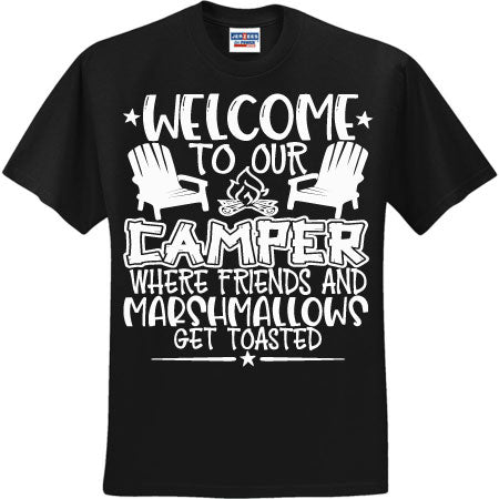 Welcome Camper Toasted White (CCS DTF Transfer Only)