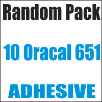 Oracal® 651™ Random 10 Color Pack 12x12 Sheets - CraftCutterSupply.com