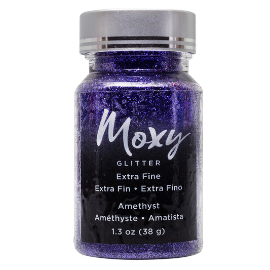 Moxy Extra Fine Glitter-Amethyst 1 oz+ Bottle - CraftCutterSupply.com