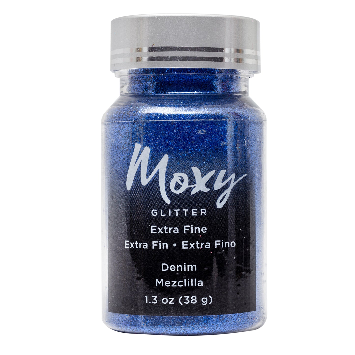 Moxy Extra Fine Glitter-Denim 1 oz+ Bottle - CraftCutterSupply.com