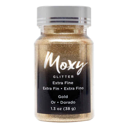 Moxy Extra Fine Glitter-Gold 1 oz+ Bottle - CraftCutterSupply.com