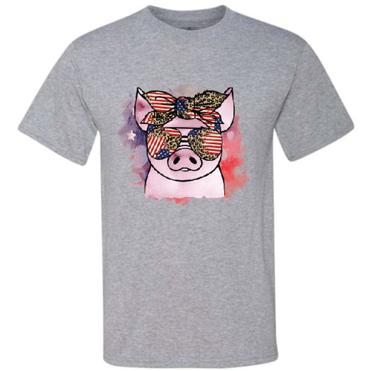 4th Of July Pig With Shades (CCS DTF Transfer Only)
