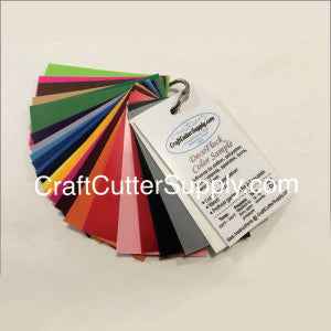 Premium DecoFlock® HTV Color Sample Ring - CraftCutterSupply.com