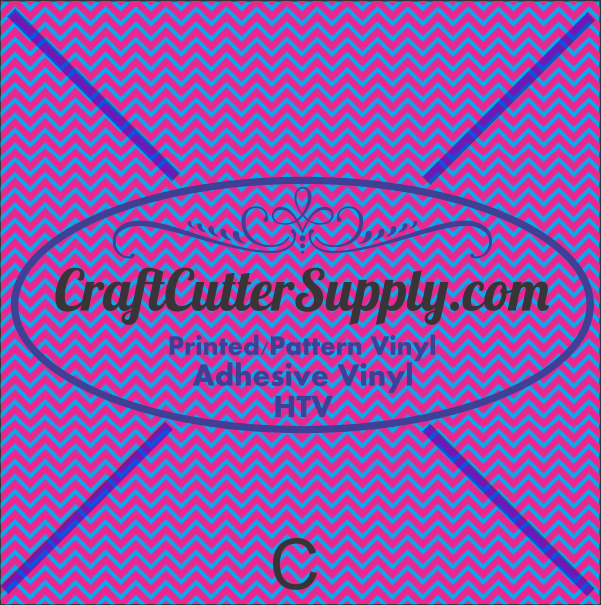 Chevron Pink and Blue 12x12 - CraftCutterSupply.com