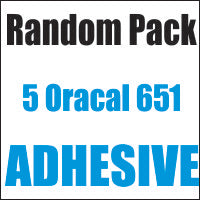 Oracal® 651™ Random 5 Color Pack 12x12 Sheets - CraftCutterSupply.com