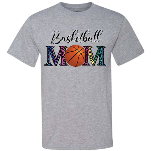 Basketball Mom Leopard Multi Color (CCS DTF Transfer Only)