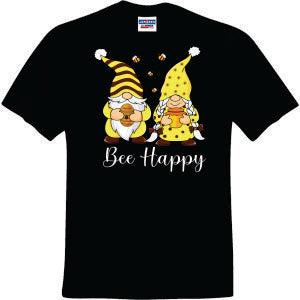 Bee Happy Gnome (CCS DTF Transfer Only)