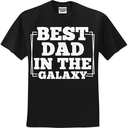 Best Dad In The Galaxy White (CCS DTF Transfer Only)