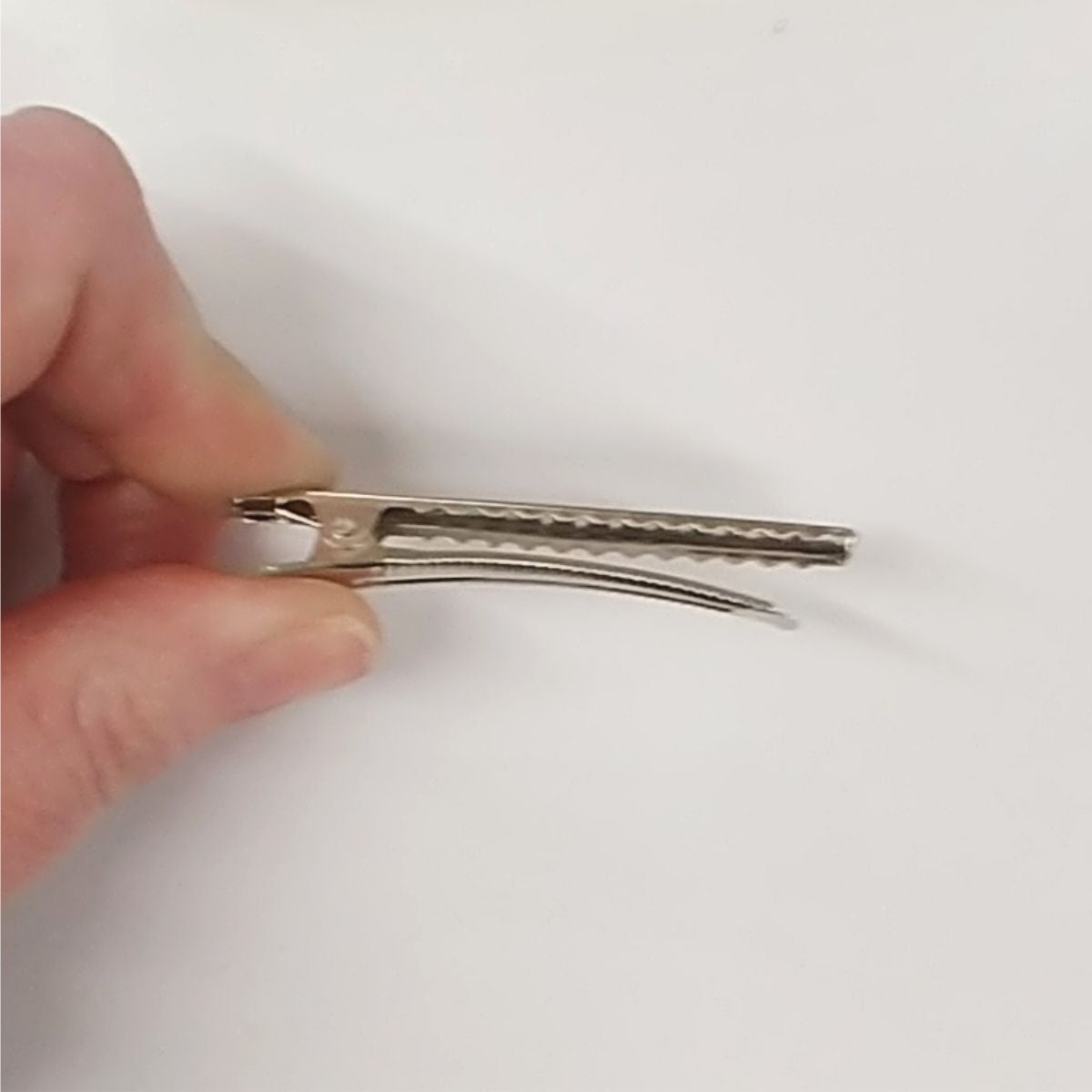 Large 5.5 cm Silver Flat Metal Single Prong Alligator Hair Clips - CraftCutterSupply.com