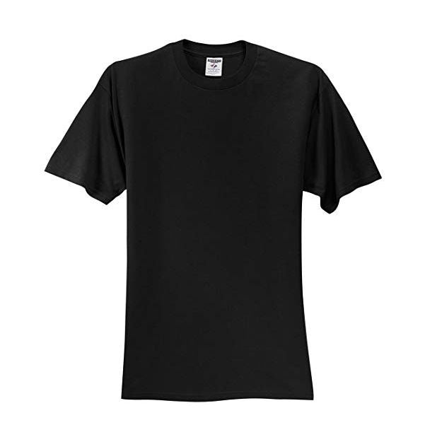 Adult Jerzees Brand 5.6oz 50/50 T-Shirt Color-Black - CraftCutterSupply.com