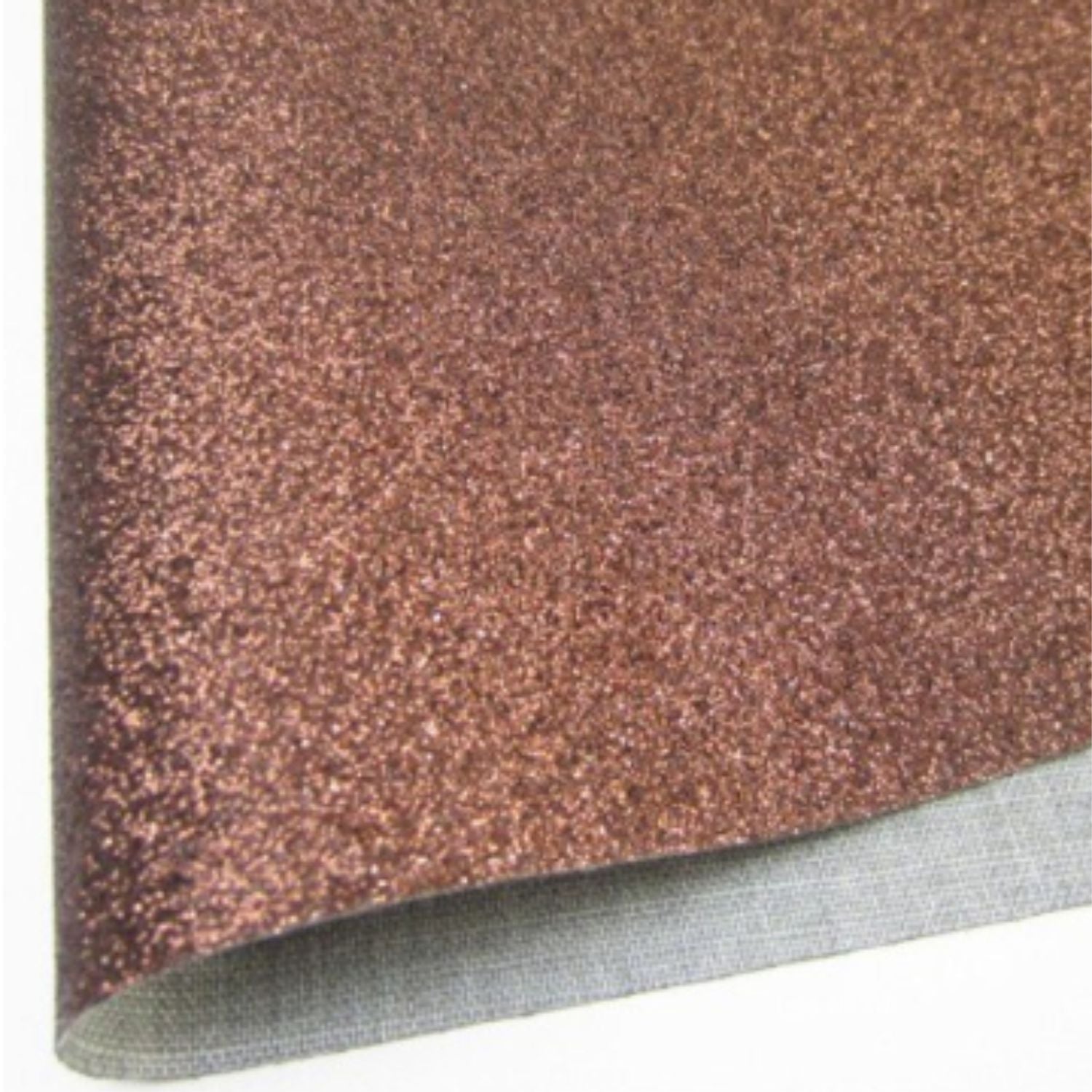 Bronze Fine Glitter Fabric Synthetic Faux PU Leather 11.75in x 12in Sheets - CraftCutterSupply.com