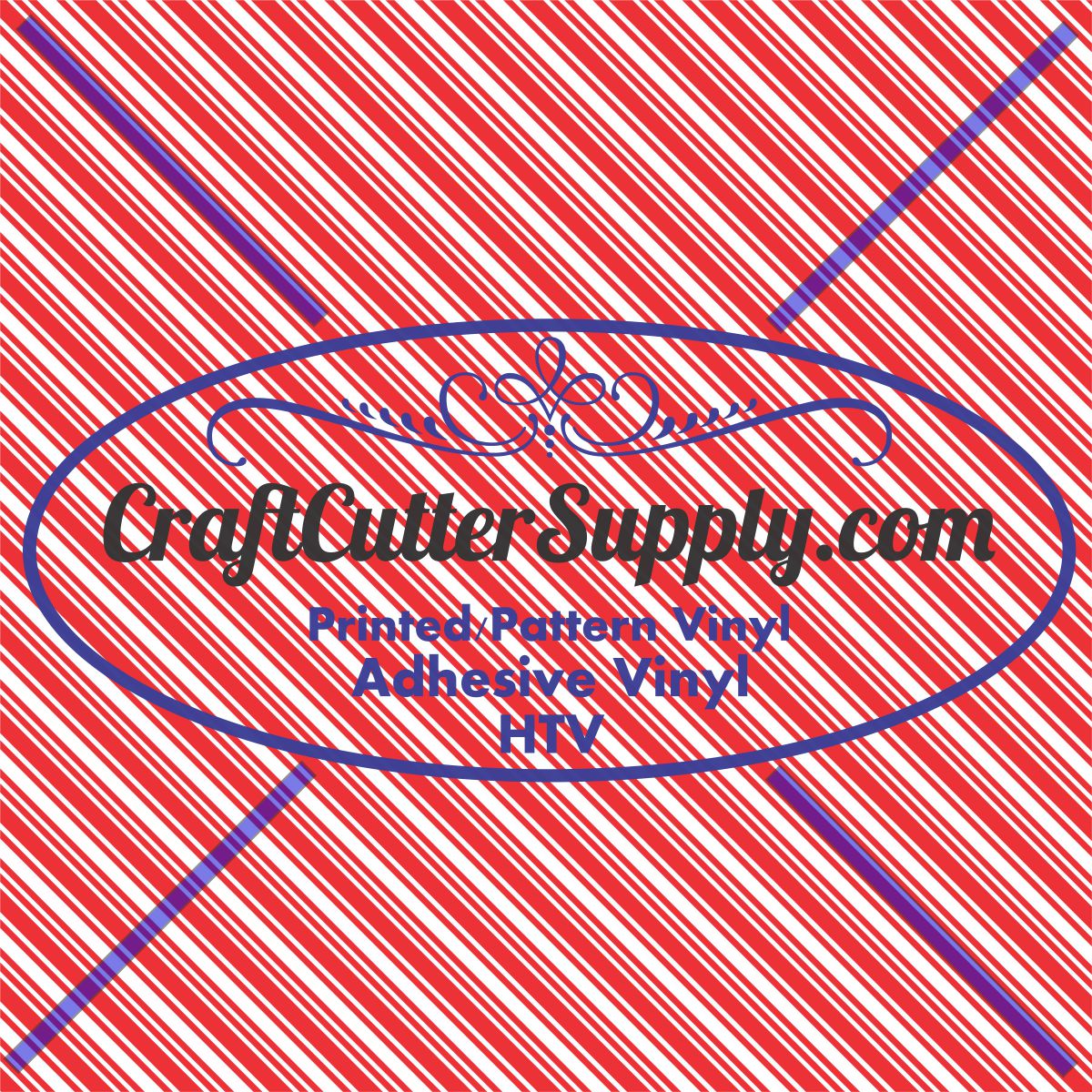 Candy Cane Stripes 12x12 - CraftCutterSupply.com