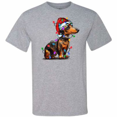 Dachshund In Christmas Lights (CCS DTF Transfer Only)