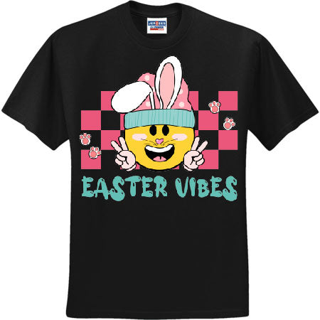 Easter Vibes Smiley Bunny (CCS DTF Transfer Only)