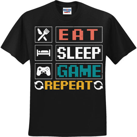 Eat Sleep Game Repeat (CCS DTF Transfer Only)