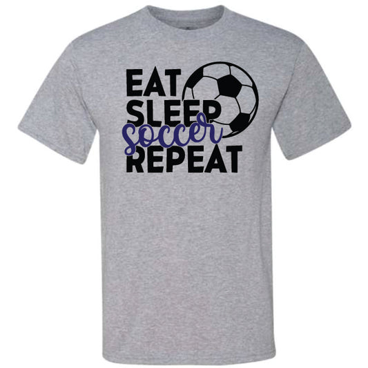 Eat Sleep Soccer Repeat Purple (CCS DTF Transfer Only)