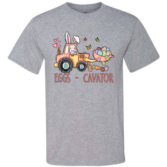 Eggs-Cavator Easter Bunny (CCS DTF Transfer Only)