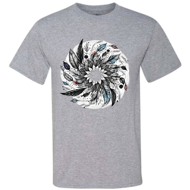 Feather Mandala White (CCS DTF Transfer Only)