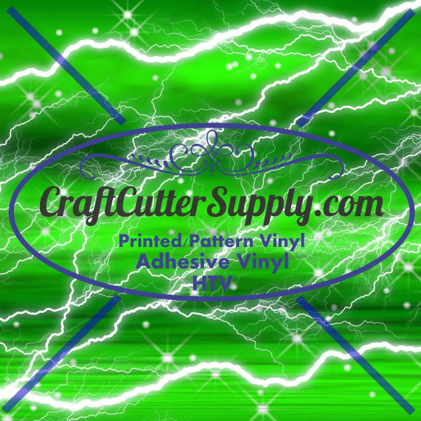 Green Lightning 12x12 - CraftCutterSupply.com