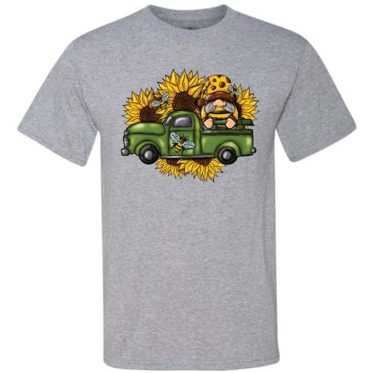 Green Truck Sunflower Bee Gnome (CCS DTF Transfer Only)