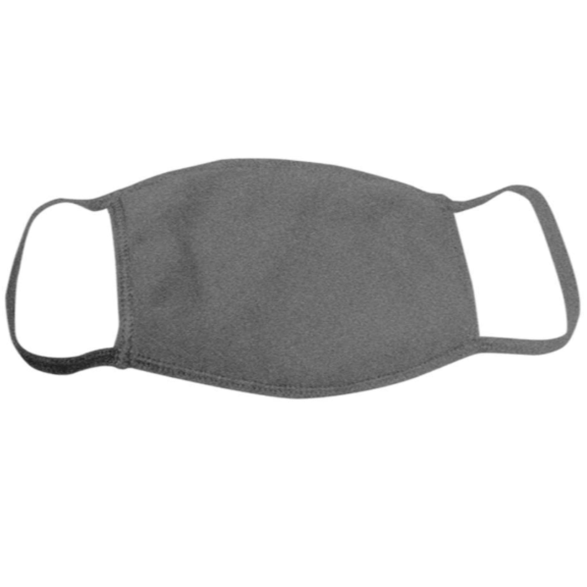 USA Made Face Mask-Heather Charcoal - CraftCutterSupply.com