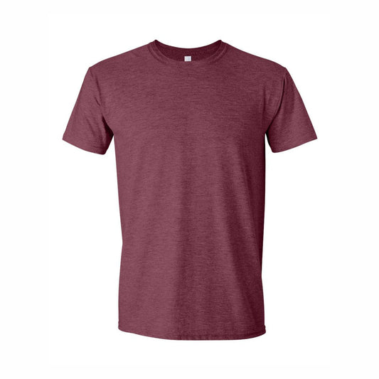 Adult - Gildan Softstyle T-Shirt 64000 Heather Maroon
