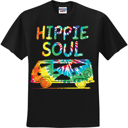 Hippie Soul Tie Dye Van (CCS DTF Transfer Only)