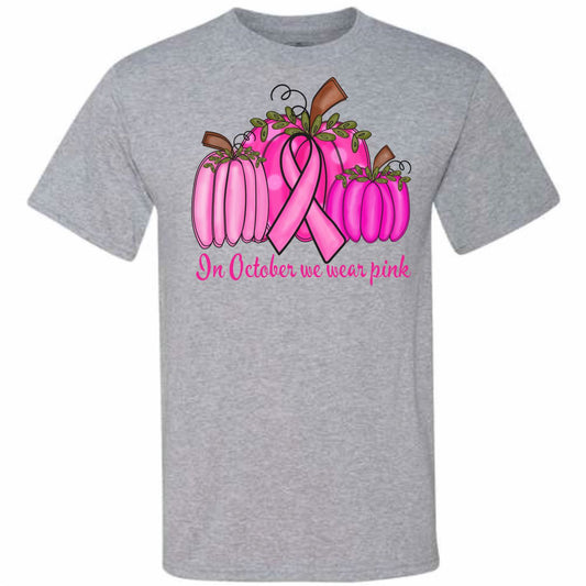 In October We Wear Pink Pumpkin (CCS DTF Transfer Only)
