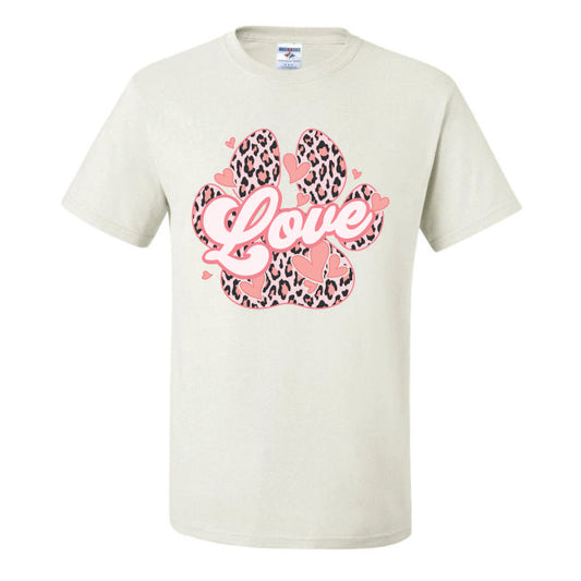 Leopard Love Dog Paw (CCS DTF Transfer Only)