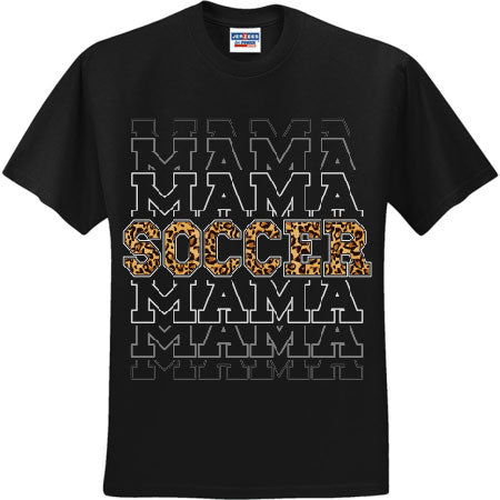 Leopard Soccer Mama Stacked (CCS DTF Transfer Only)