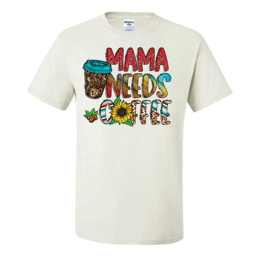 Mama Needs Coffee Western (CCS DTF Transfer Only)