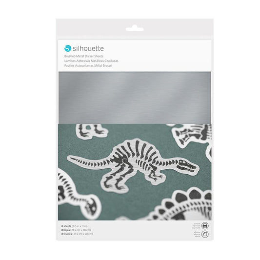 STICKER SHEETS - BRUSHED METALLIC SILVER SALE While Supplies Last