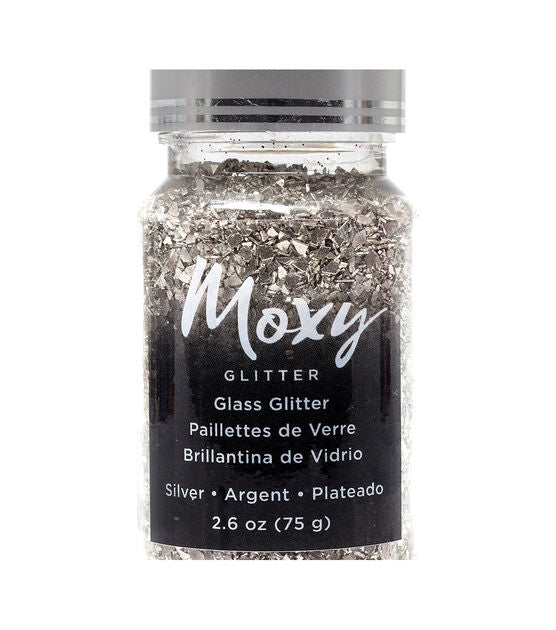 Moxy Glass Glitter Silver 2.6 oz Bottle CLEARANCE