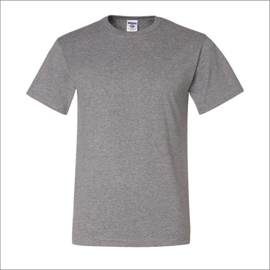Adult Jerzees Brand 5.6oz 50/50 T-Shirt Color-Oxford - CraftCutterSupply.com