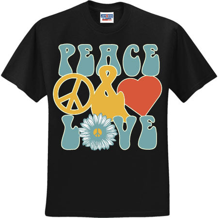Peace And Love (CCS DTF Transfer Only) – CraftCutterSupply.com