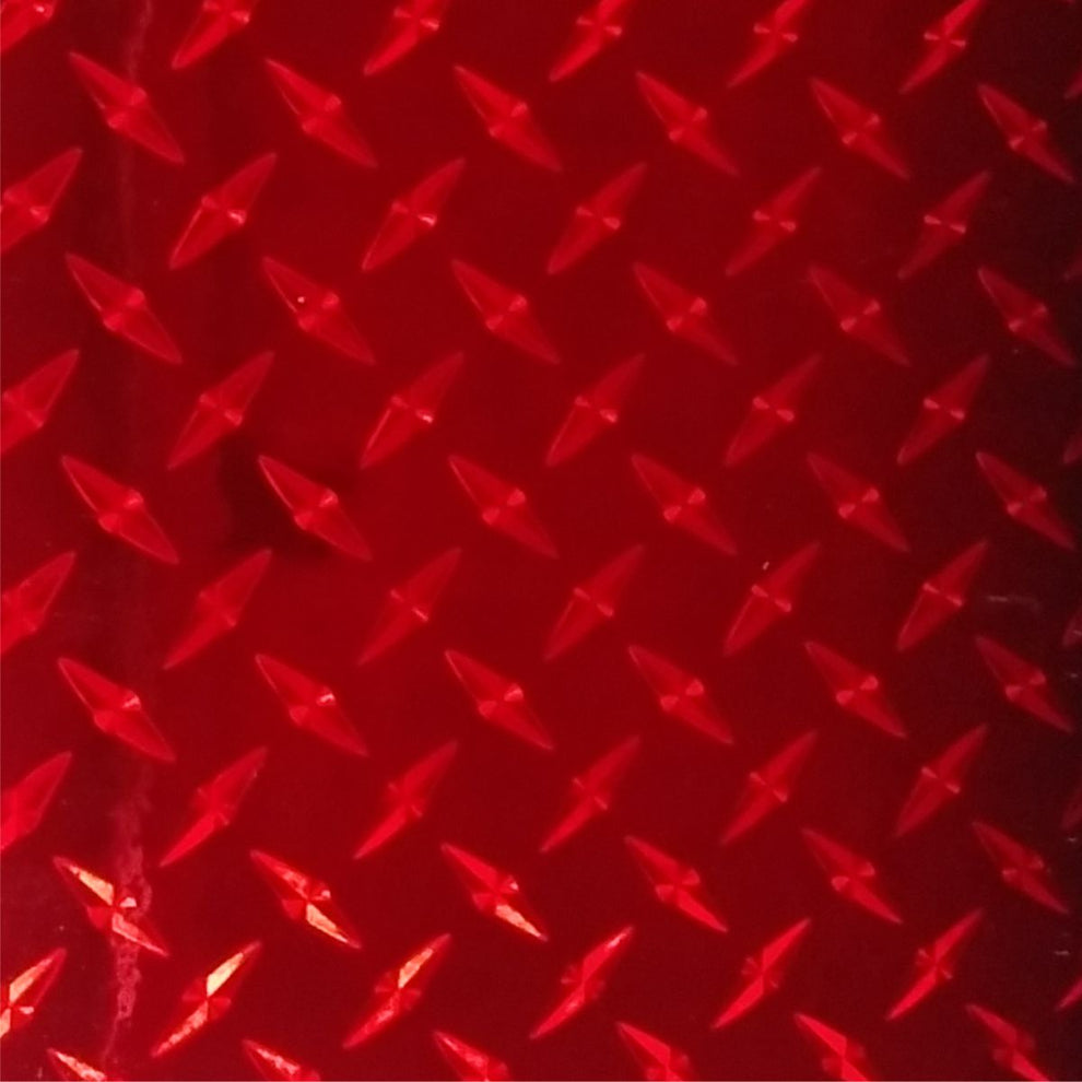 Diamond Plate Red Adhesive Vinyl CLEARANCE C – CraftCutterSupply.com