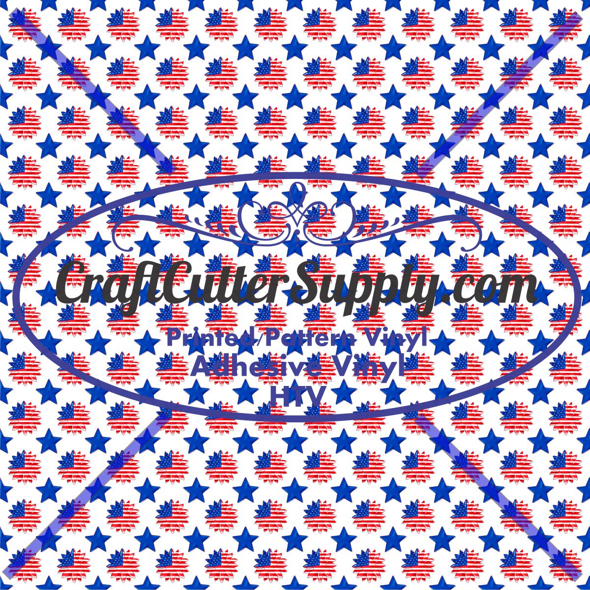 Red White Blue Sunflower And Stars White Background 12x12