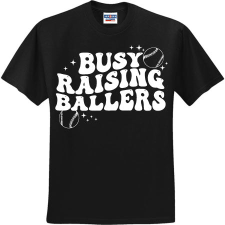 Retro Busy Raising Ballers White (CCS DTF Transfer Only)