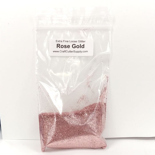 Extra Fine Loose Glitter 1oz Bag-Rose Gold