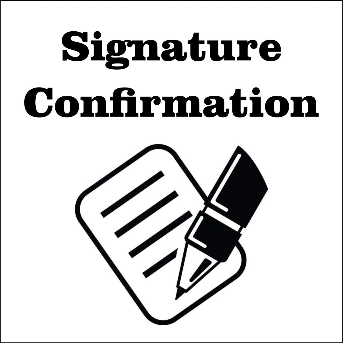 Signature Confirmation - CraftCutterSupply.com