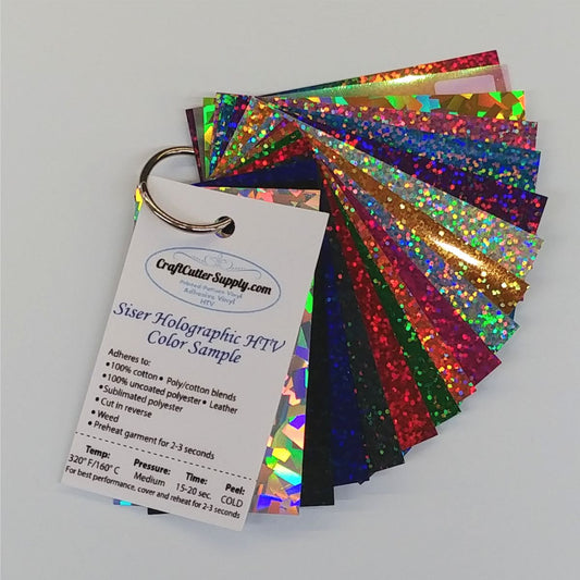 Siser® Holographic HTV Sample Ring - CraftCutterSupply.com