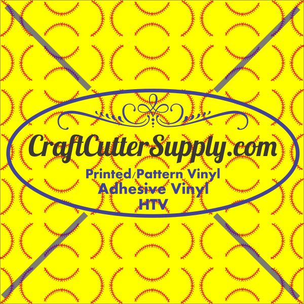 Softball Stitches 12x12 - CraftCutterSupply.com