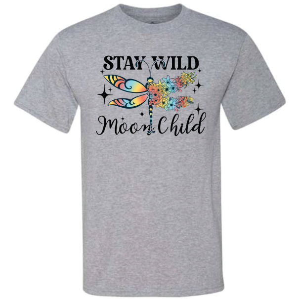 Stay Wild Moon Child Dragonfly (CCS DTF Transfer Only)