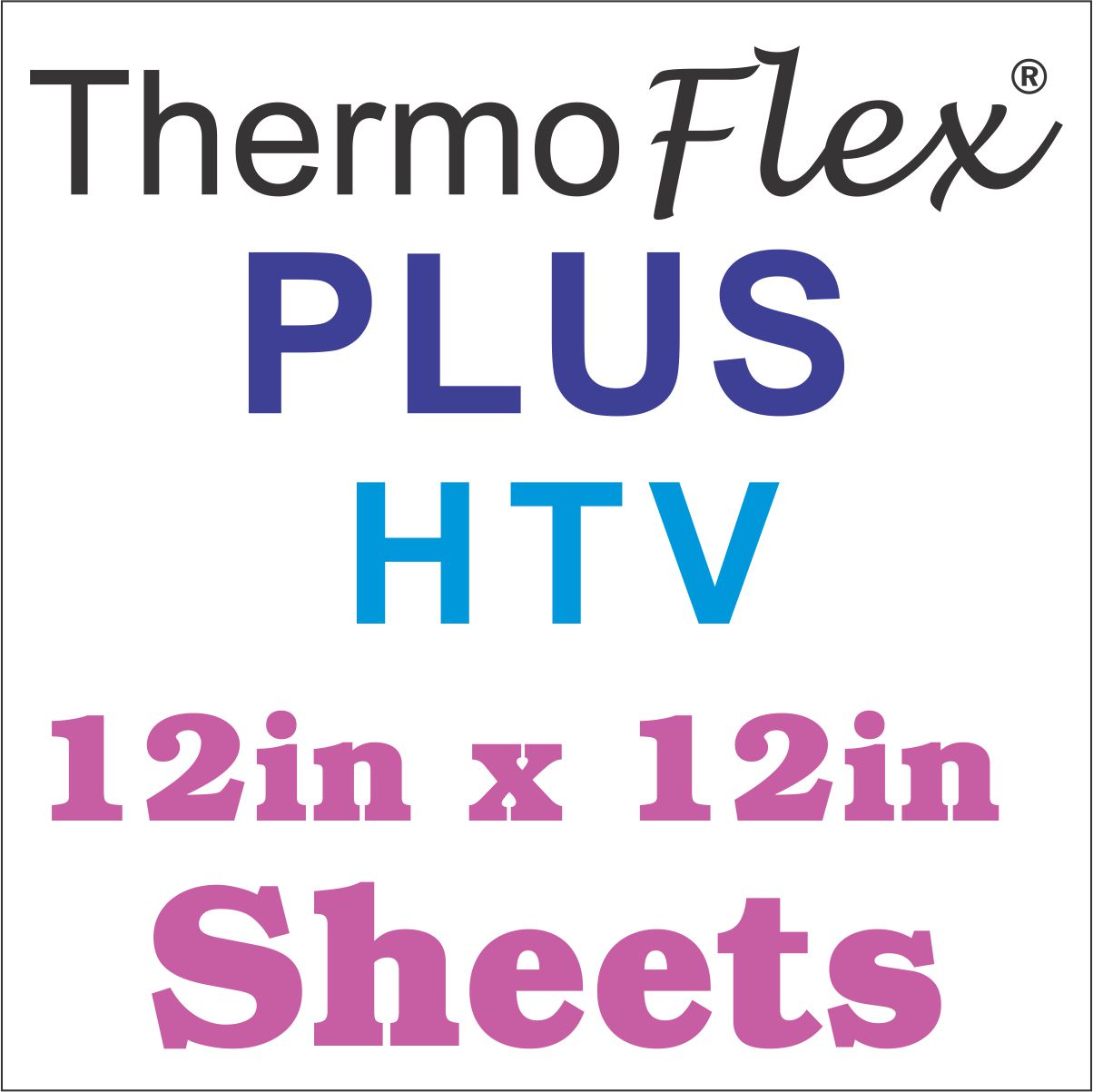 Clearance-ThermoFlex® Plus HTV Miscut/Flawed Black And White 12x12 Sheets - CraftCutterSupply.com