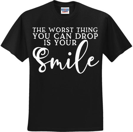 The Worst Thing You Can Do Is Drop Your Smile Color Guard White (CCS DTF Transfer Only)