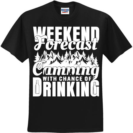 Weekend Forecast Camping White (CCS DTF Transfer Only)