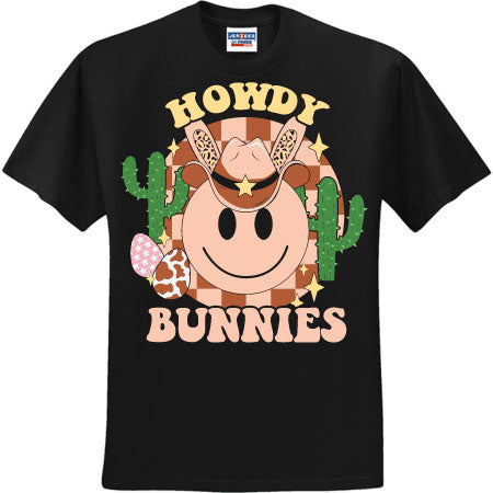 Western Smiley Howdy Bunnies (CCS DTF Transfer Only)